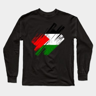 Palestine Flag Long Sleeve T-Shirt